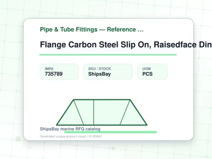 Flange Carbon Steel Slip On, Raisedface Din86030 Pn16 500mm - Pipe & Tube Fittings — Reference (IMPA) - IMPA 735789 - UOM PCS