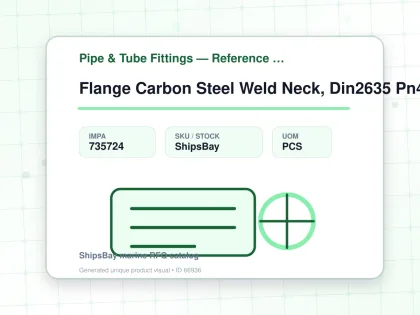 Flange Carbon Steel Weld Neck, Din2635 Pn40 25mm - Pipe & Tube Fittings — Reference (IMPA) - IMPA 735724 - UOM PCS