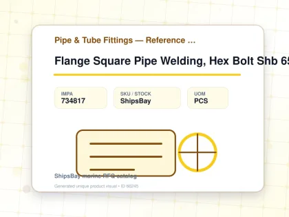 Flange Square Pipe Welding, Hex Bolt Shb 65mm - Pipe & Tube Fittings — Reference (IMPA) - IMPA 734817 - UOM PCS