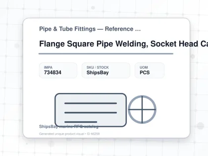 Flange Square Pipe Welding, Socket Head Cap Screw Ssb 32mm - Pipe & Tube Fittings — Reference (IMPA) - IMPA 734834 - UOM PCS
