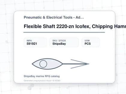 Flexible Shaft 2220-zn Icofex, Chipping Hammer W/steel Sheath - Pneumatic & Electrical Tools - Additional Items - IMPA 591921 - UOM PCS