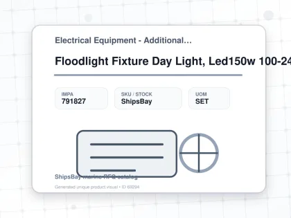 Floodlight Fixture Day Light, Led150w 100-240v 325x425x200mm - Electrical Equipment - Additional Items - IMPA 791827 - UOM SET