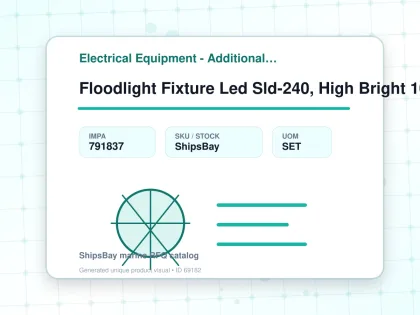 Floodlight Fixture Led Sld-240, High Bright 100-220v 265000cd - Electrical Equipment - Additional Items - IMPA 791837 - UOM SET