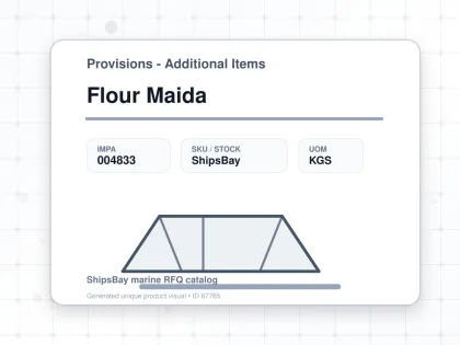 Flour Maida - Provisions - Additional Items - IMPA 004833 - UOM KGS