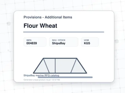 Flour Wheat - Provisions - Additional Items - IMPA 004839 - UOM KGS