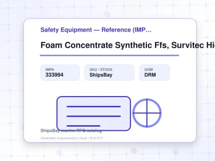 Foam Concentrate Synthetic Ffs, Survitec Hiex Foam 200ltr - Safety Equipment — Reference (IMPA) - IMPA 333994 - UOM DRM