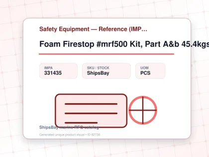 Foam Firestop #mrf500 Kit, Part A&b 45.4kgs Kit - Safety Equipment — Reference (IMPA) - IMPA 331435 - UOM PCS