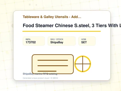 Food Steamer Chinese S.steel, 3 Tiers With Lid 290mmx290mm - Tableware & Galley Utensils - Additional Items - IMPA 173702 - UOM SET