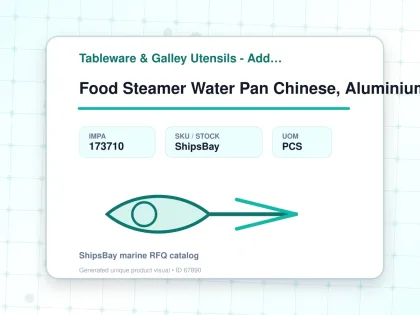 Food Steamer Water Pan Chinese, Aluminium 600mm Diam - Tableware & Galley Utensils - Additional Items - IMPA 173710 - UOM PCS