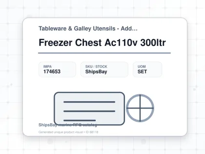 Freezer Chest Ac110v 300ltr - Tableware & Galley Utensils - Additional Items - IMPA 174653 - UOM SET
