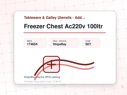 Freezer Chest Ac220v 100ltr - Tableware & Galley Utensils - Additional Items - IMPA 174654 - UOM SET