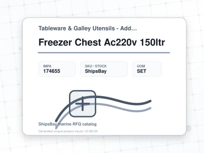 Freezer Chest Ac220v 150ltr - Tableware & Galley Utensils - Additional Items - IMPA 174655 - UOM SET