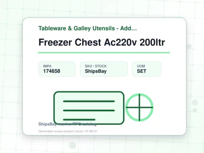 Freezer Chest Ac220v 200ltr - Tableware & Galley Utensils - Additional Items - IMPA 174658 - UOM SET