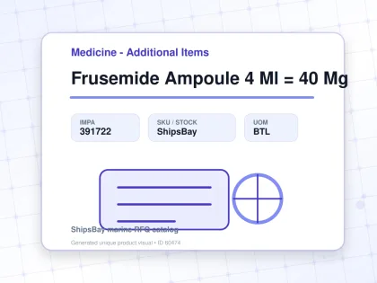 Frusemide Ampoule 4 Ml = 40 Mg - Medicine - Additional Items - IMPA 391722 - UOM BTL