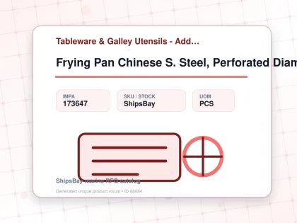Frying Pan Chinese S. Steel, Perforated Diam 270mm - Tableware & Galley Utensils - Additional Items - IMPA 173647 - UOM PCS