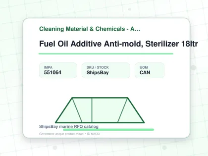 Fuel Oil Additive Anti-mold, Sterilizer 18ltr - Cleaning Material & Chemicals - Additional Items - IMPA 551064 - UOM CAN