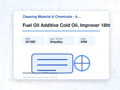 Fuel Oil Additive Cold Oil, Improver 18ltr - Cleaning Material & Chemicals - Additional Items - IMPA 551065 - UOM DRM