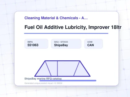 Fuel Oil Additive Lubricity, Improver 18ltr - Cleaning Material & Chemicals - Additional Items - IMPA 551063 - UOM CAN