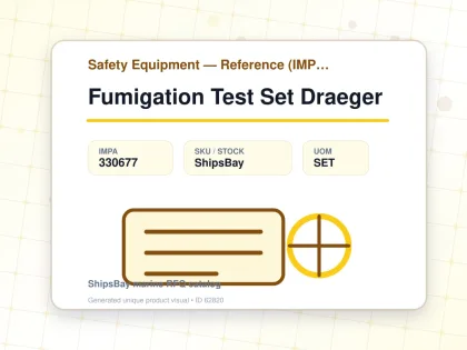 Fumigation Test Set Draeger - Safety Equipment — Reference (IMPA) - IMPA 330677 - UOM SET