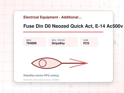 Fuse Din D0 Neozed Quick Act, E-14 Ac500v 2a - Electrical Equipment - Additional Items - IMPA 794006 - UOM PCS