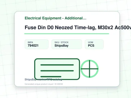 Fuse Din D0 Neozed Time-lag, M30x2 Ac500v 80a - Electrical Equipment - Additional Items - IMPA 794021 - UOM PCS