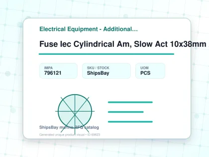 Fuse Iec Cylindrical Am, Slow Act 10x38mm Ac500v 16a - Electrical Equipment - Additional Items - IMPA 796121 - UOM PCS