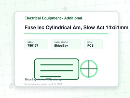 Fuse Iec Cylindrical Am, Slow Act 14x51mm Ac690v 25a - Electrical Equipment - Additional Items - IMPA 796137 - UOM PCS