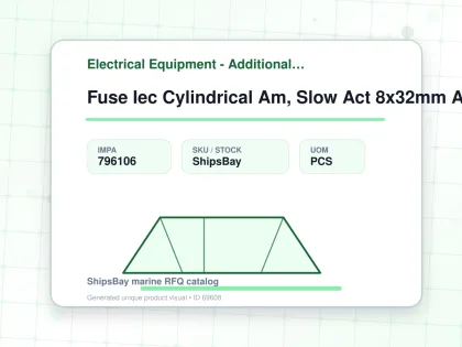 Fuse Iec Cylindrical Am, Slow Act 8x32mm Ac400v 10a - Electrical Equipment - Additional Items - IMPA 796106 - UOM PCS