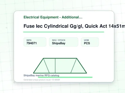Fuse Iec Cylindrical Gg/gl, Quick Act 14x51mm Ac500v 32a - Electrical Equipment - Additional Items - IMPA 794071 - UOM PCS