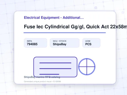 Fuse Iec Cylindrical Gg/gl, Quick Act 22x58mm Ac690v 32a - Electrical Equipment - Additional Items - IMPA 794085 - UOM PCS