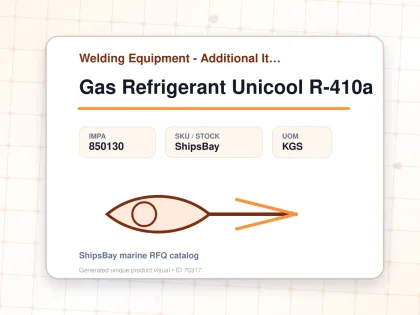Gas Refrigerant Unicool R-410a - Welding Equipment - Additional Items - IMPA 850130 - UOM KGS
