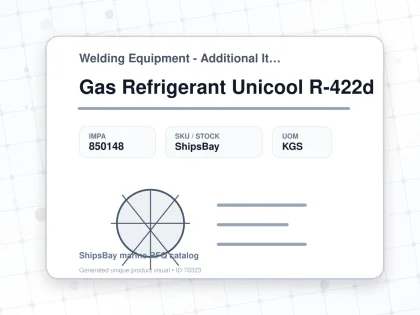 Gas Refrigerant Unicool R-422d - Welding Equipment - Additional Items - IMPA 850148 - UOM KGS