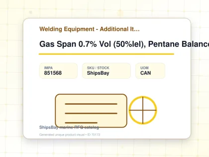 Gas Span 0.7% Vol (50%lel), Pentane Balance Air 34ltr - Welding Equipment - Additional Items - IMPA 851568 - UOM CAN