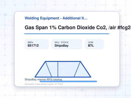 Gas Span 1% Carbon Dioxide Co2, /air #fcg25000 103ltr - Welding Equipment - Additional Items - IMPA 851712 - UOM BTL