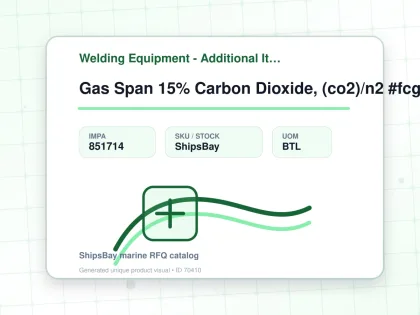 Gas Span 15% Carbon Dioxide, (co2)/n2 #fcg25010 103ltr - Welding Equipment - Additional Items - IMPA 851714 - UOM BTL