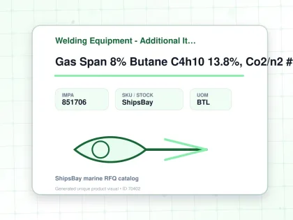Gas Span 8% Butane C4h10 13.8%, Co2/n2 #fcg23020 34ltr - Welding Equipment - Additional Items - IMPA 851706 - UOM BTL
