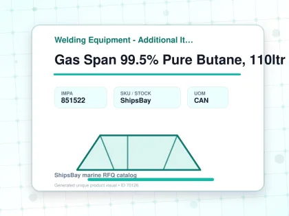 Gas Span 99.5% Pure Butane, 110ltr - Welding Equipment - Additional Items - IMPA 851522 - UOM CAN
