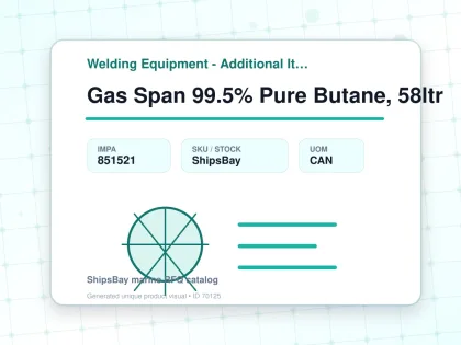 Gas Span 99.5% Pure Butane, 58ltr - Welding Equipment - Additional Items - IMPA 851521 - UOM CAN