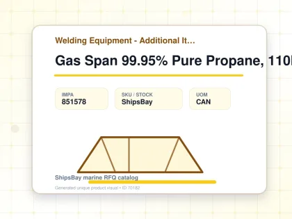 Gas Span 99.95% Pure Propane, 110ltr - Welding Equipment - Additional Items - IMPA 851578 - UOM CAN