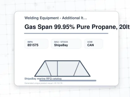 Gas Span 99.95% Pure Propane, 20ltr - Welding Equipment - Additional Items - IMPA 851575 - UOM CAN