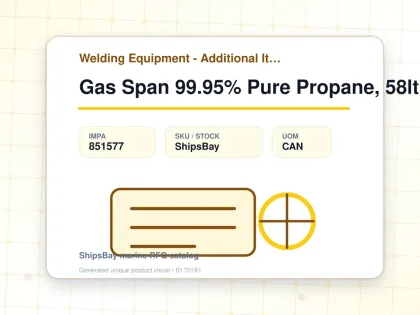 Gas Span 99.95% Pure Propane, 58ltr - Welding Equipment - Additional Items - IMPA 851577 - UOM CAN