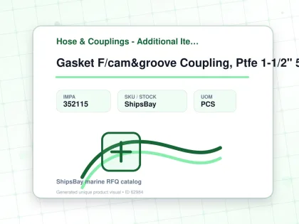 Gasket F/cam&groove Coupling, Ptfe 1-1/2" 56x41x6mm Sm988040 - Hose & Couplings - Additional Items - IMPA 352115 - UOM PCS