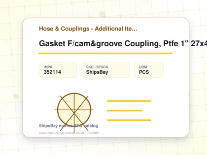 Gasket F/cam&groove Coupling, Ptfe 1" 27x40x6mm Sm988025 - Hose & Couplings - Additional Items - IMPA 352114 - UOM PCS