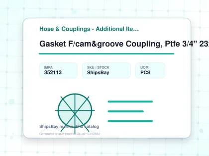 Gasket F/cam&groove Coupling, Ptfe 3/4" 23x35x5mm Sm988020 - Hose & Couplings - Additional Items - IMPA 352113 - UOM PCS