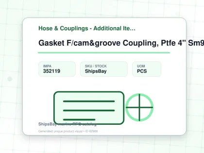 Gasket F/cam&groove Coupling, Ptfe 4" Sm988100 - Hose & Couplings - Additional Items - IMPA 352119 - UOM PCS