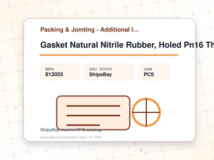 Gasket Natural Nitrile Rubber, Holed Pn16 Th:2mm Nom Size 300 - Packing & Jointing - Additional Items - IMPA 812055 - UOM PCS