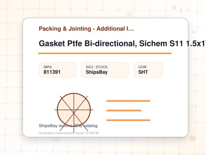 Gasket Ptfe Bi-directional, Sichem S11 1.5x1750x1750mm - Packing & Jointing - Additional Items - IMPA 811391 - UOM SHT