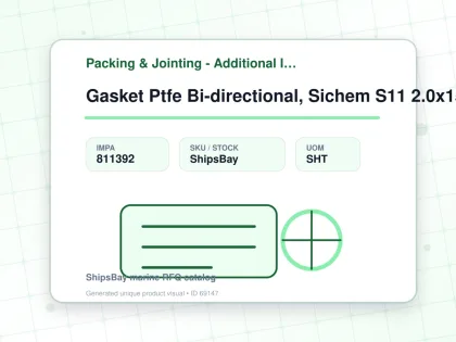 Gasket Ptfe Bi-directional, Sichem S11 2.0x1500x1500mm - Packing & Jointing - Additional Items - IMPA 811392 - UOM SHT