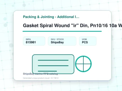 Gasket Spiral Wound "ir" Din, Pn10/16 10a W/more Details - Packing & Jointing - Additional Items - IMPA 815981 - UOM PCS