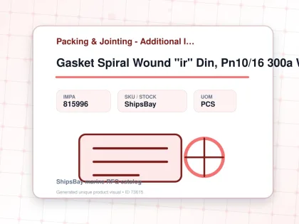 Gasket Spiral Wound "ir" Din, Pn10/16 300a W/more Details - Packing & Jointing - Additional Items - IMPA 815996 - UOM PCS